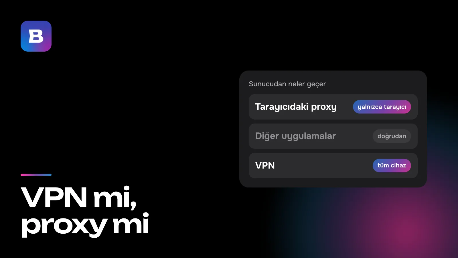 VPN mi, proxy mi